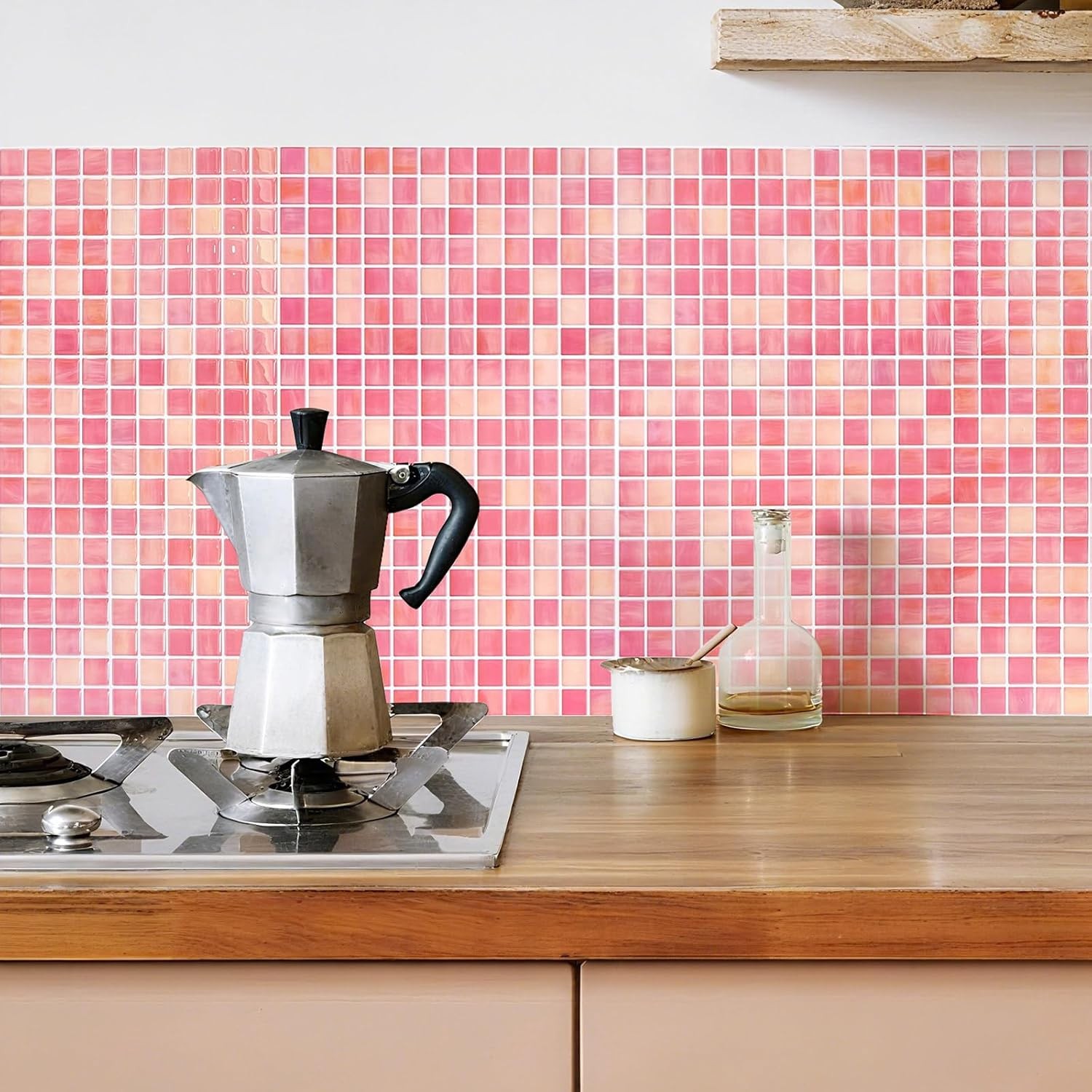 5 Sheets Peel and Stick Backsplash, Self Adhesive Wall Tiles, 3D 12″x12″Premium