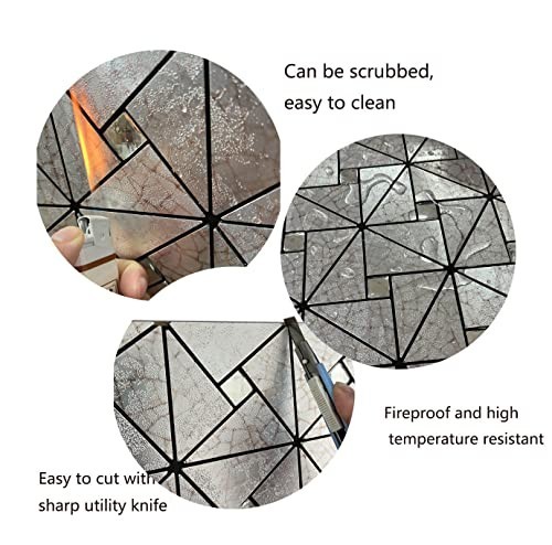 10-Sheet Peel and Stick Backsplash Tile – Self-Adhesive Metal Mosaic for Kitchen