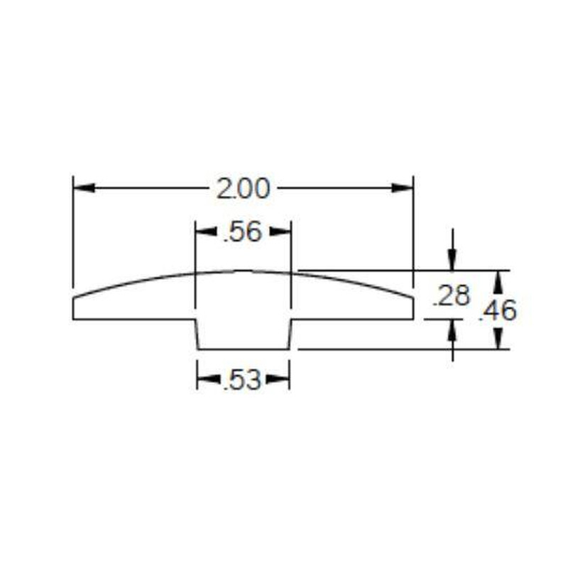 T-Mold Osias Oak 0.75 In. T X 2 In. W X 78 In. L Solid Matte Hardwood Trim