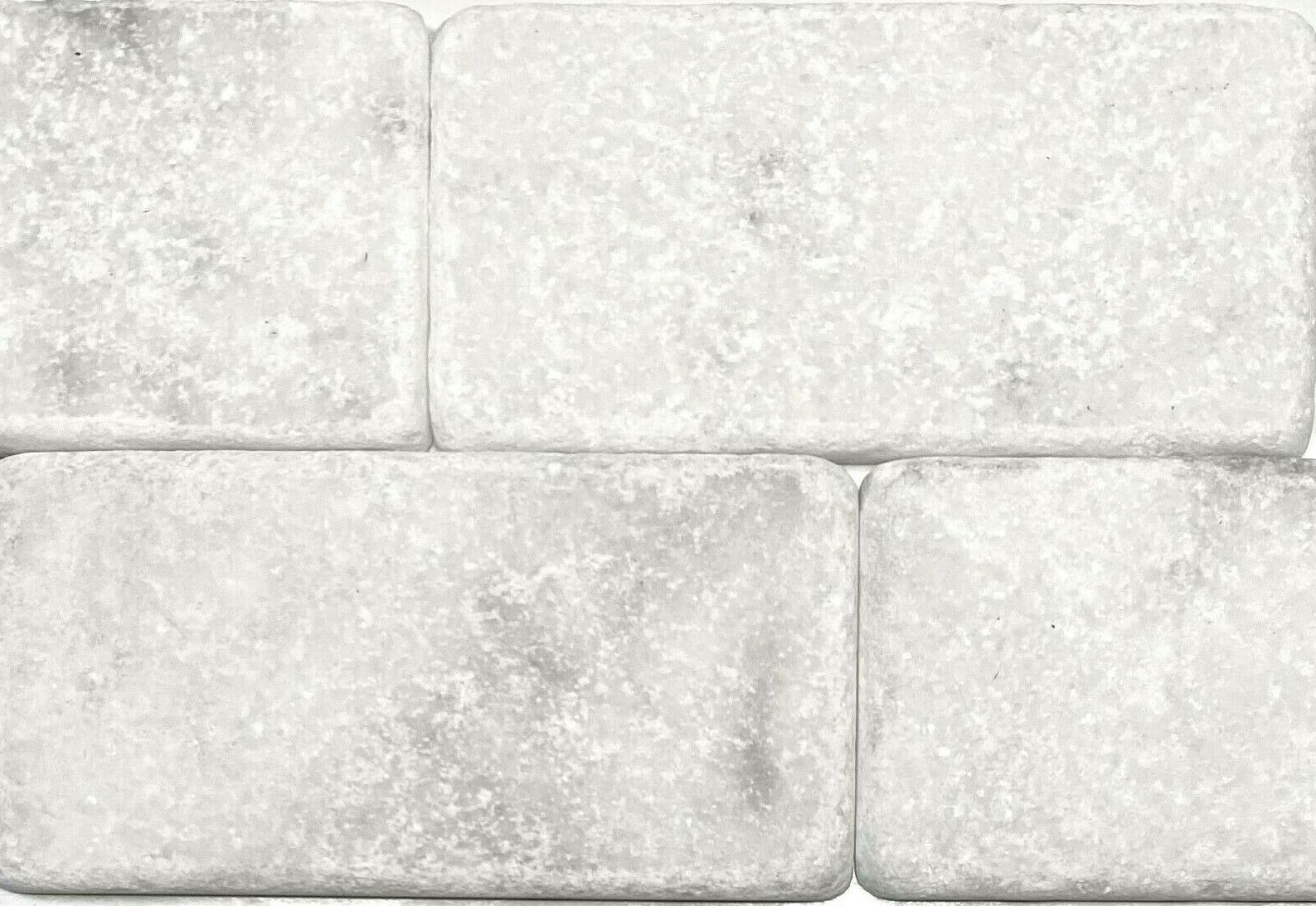 Carrara White 3×6 Tumbled Marble Tile Backsplash Floor Wall (Sold by 1 PIECE)