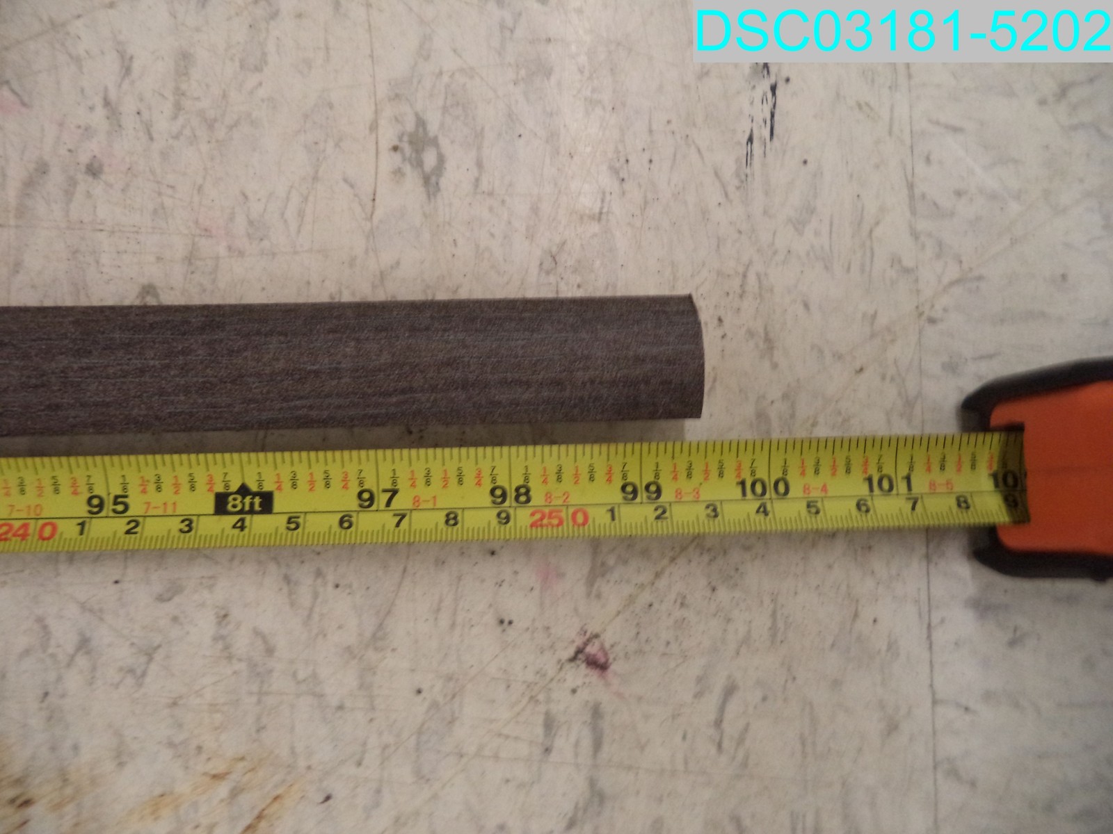QTY=10: PERFORMANCE Charcoal 5/8″T x 3/4 “W x 94-1/2” L Quarter Round MQND05712