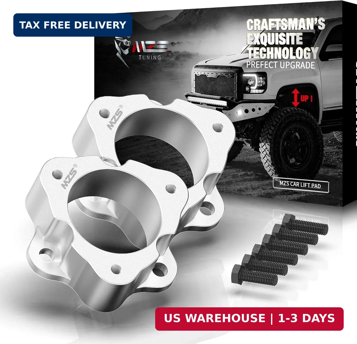 MZS 2 Inch Front Leveling Kit Lift Strut Spacers for Tundra Sequoia 2WD 4WD | Au