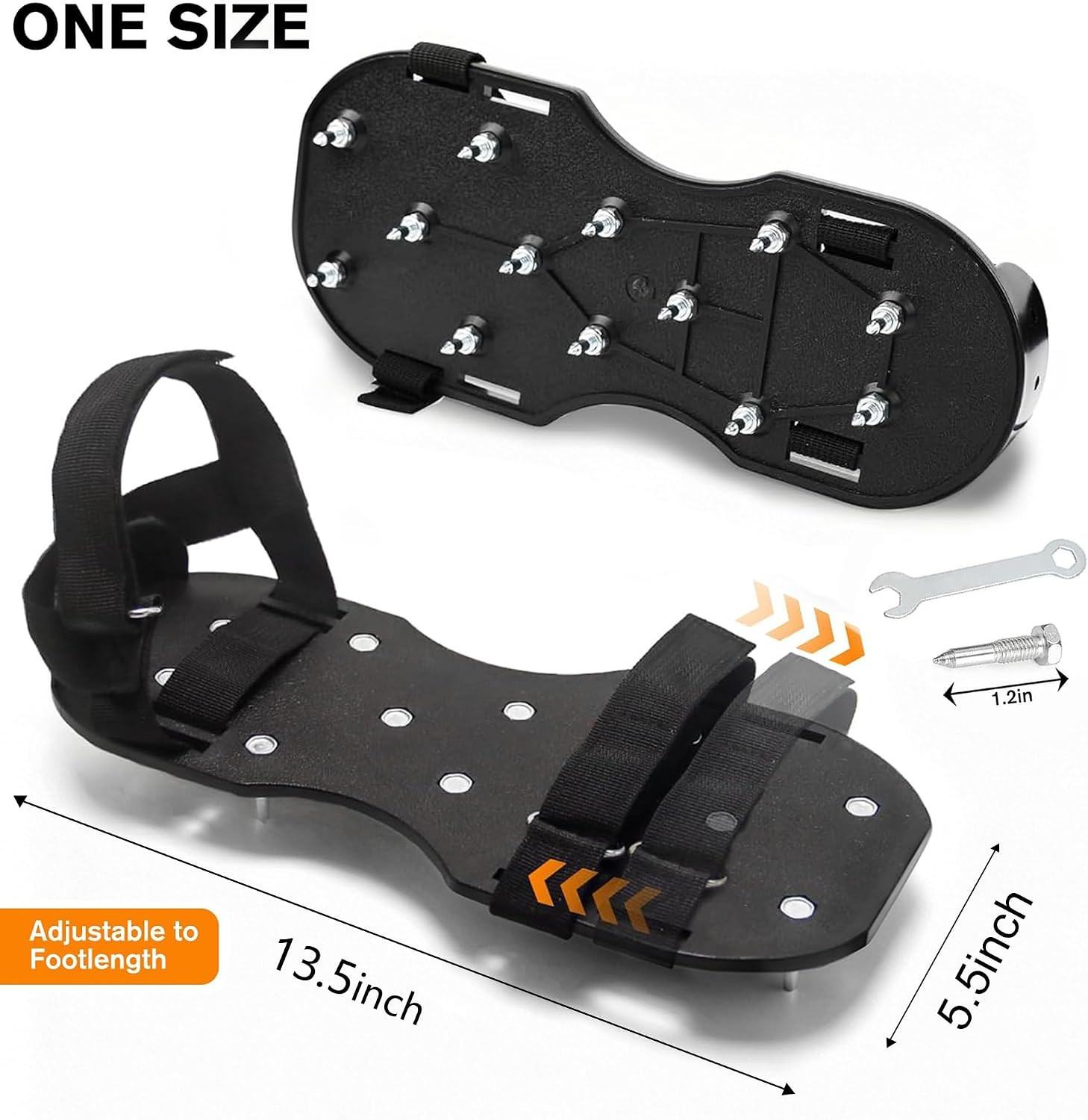 Epoxy Floor Spiked Shoes Fully Assembled Gunite Spiked Shoes with 3/4″ Short Spi
