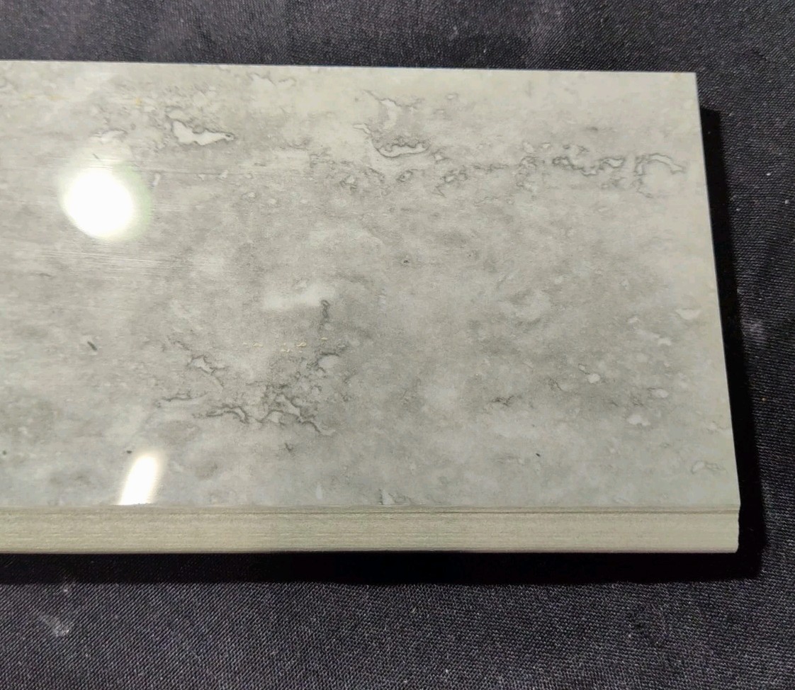 Style Selections #2240504 Torin Grey 3″ X 12″ Bullnose Porcelain Tile 10 Pcs