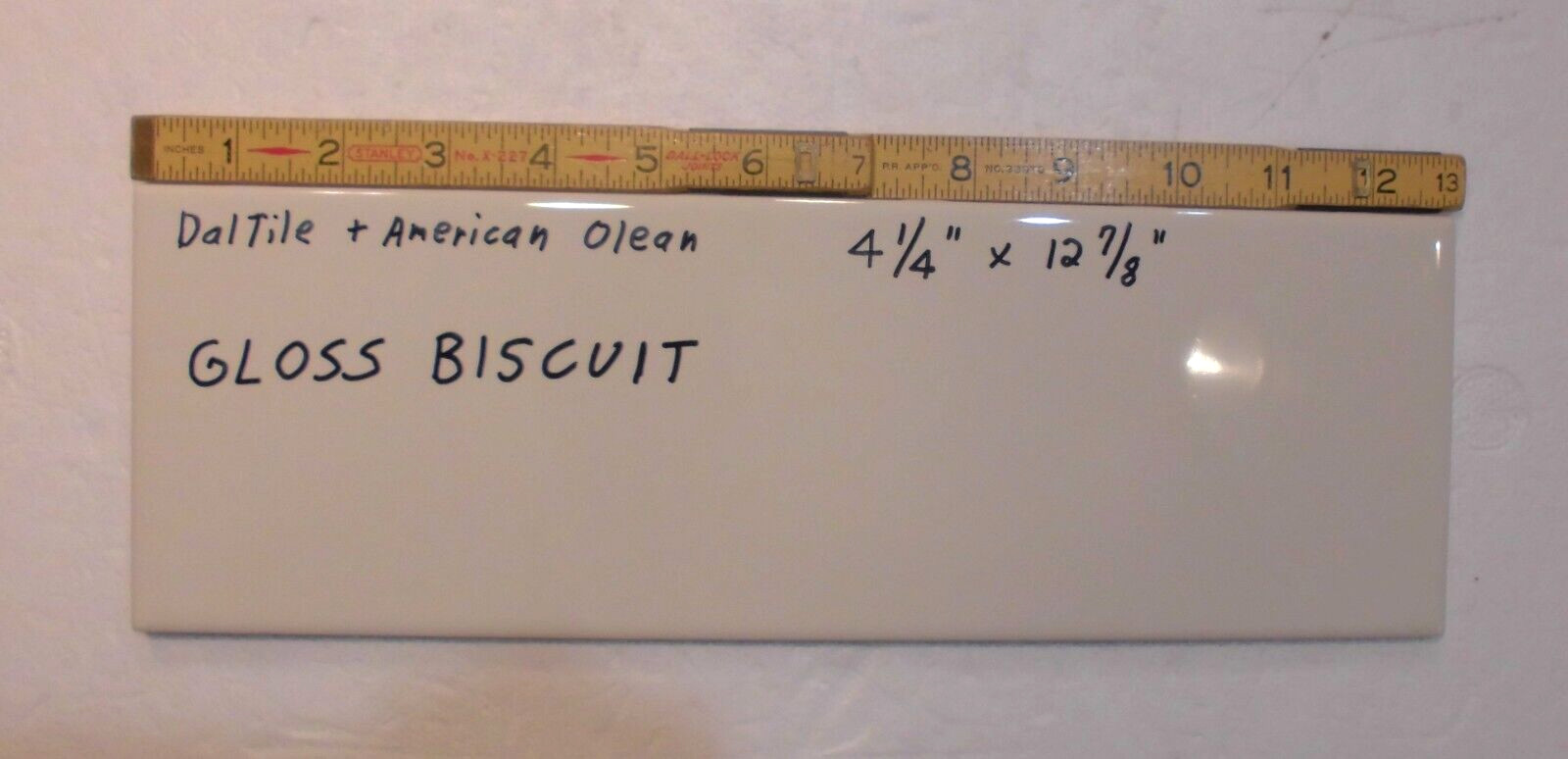 1 pc. Gloss Biscuit by Daltile #K175: 4-1/4 X 12-7/8″ Ceramic Tile, New Stock