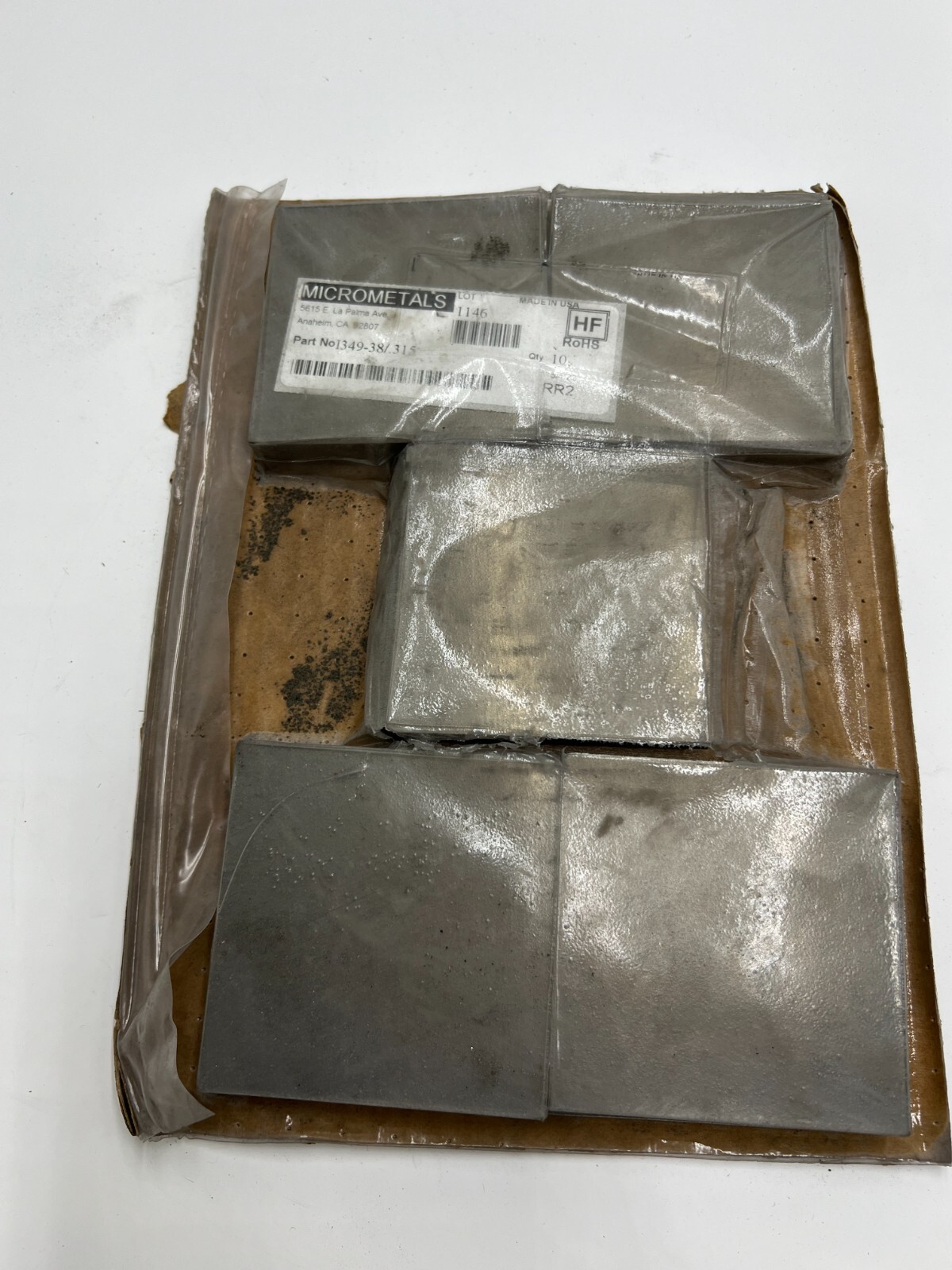 PACK OF 10 Micrometals I349-38/.315 Floor Shield Tile 3.5″ X 3.5″