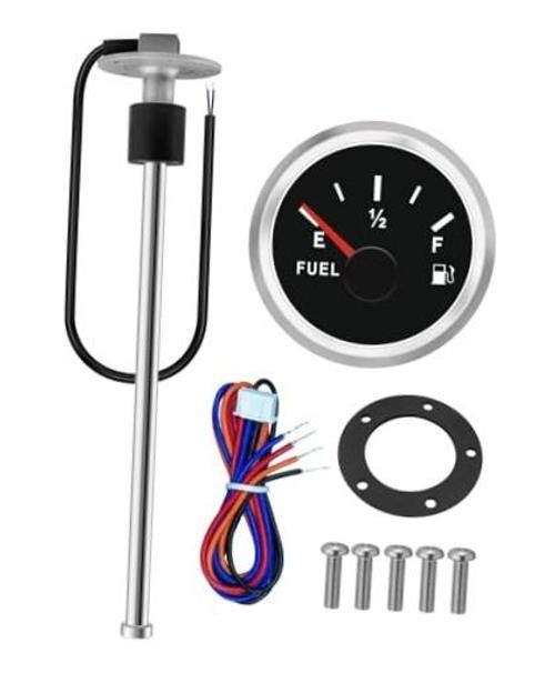 (380mm) Fuel Level Sending Unit and Boat Fuel Level Gauge for 240-33 ohm 15″