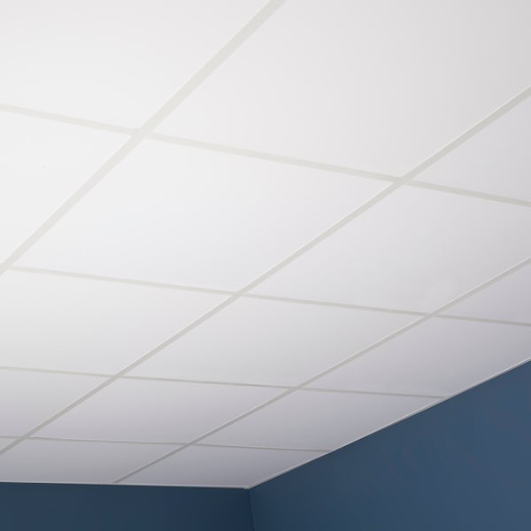 Genesis 74000 Smooth Pro Ceiling Tile, 24 In W X 24 In L, 12 Pk