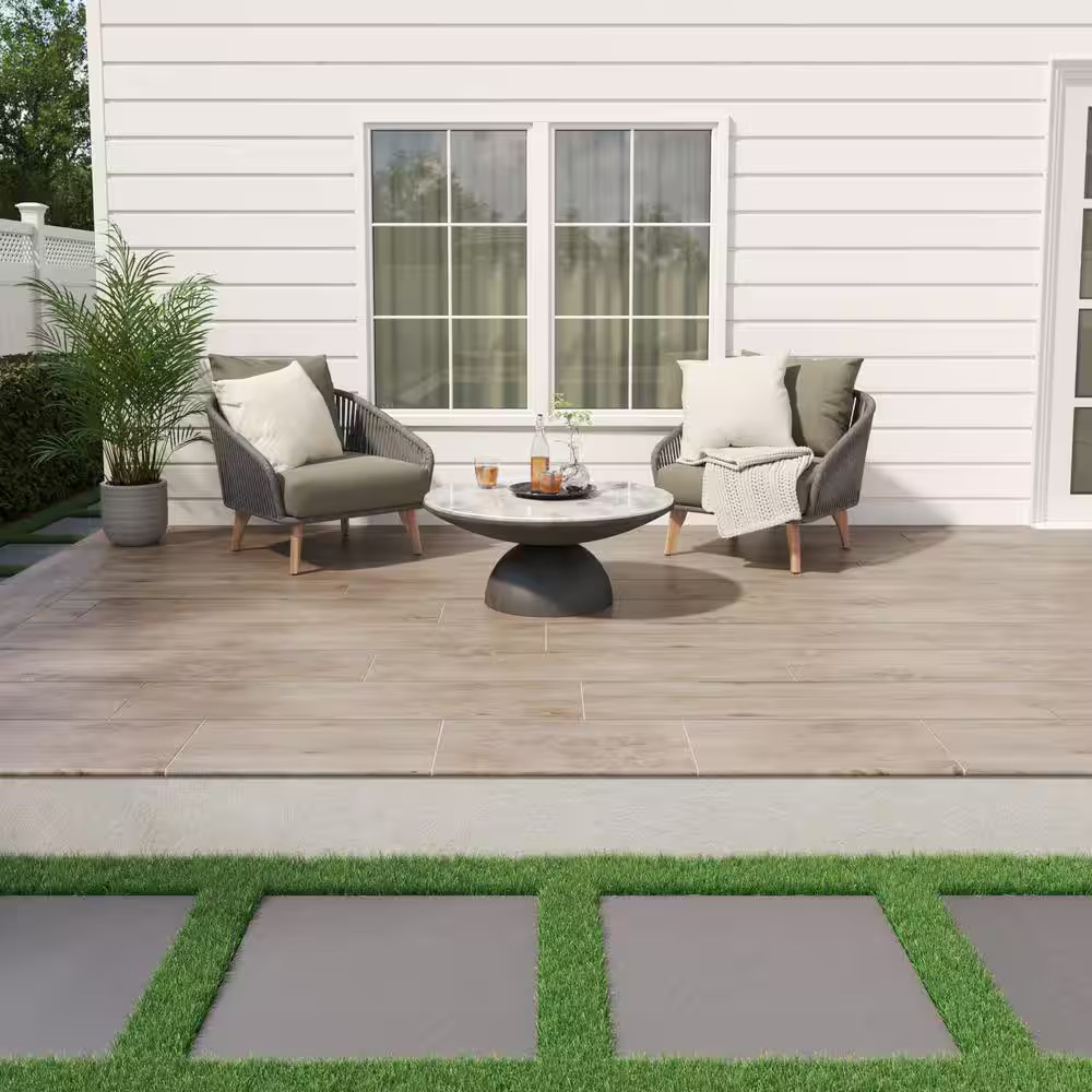 Lucas Canitia 2 Cm. X 12 In. X 48 In. Matte Porcelain Wood Look Paver Tile (8 Sq