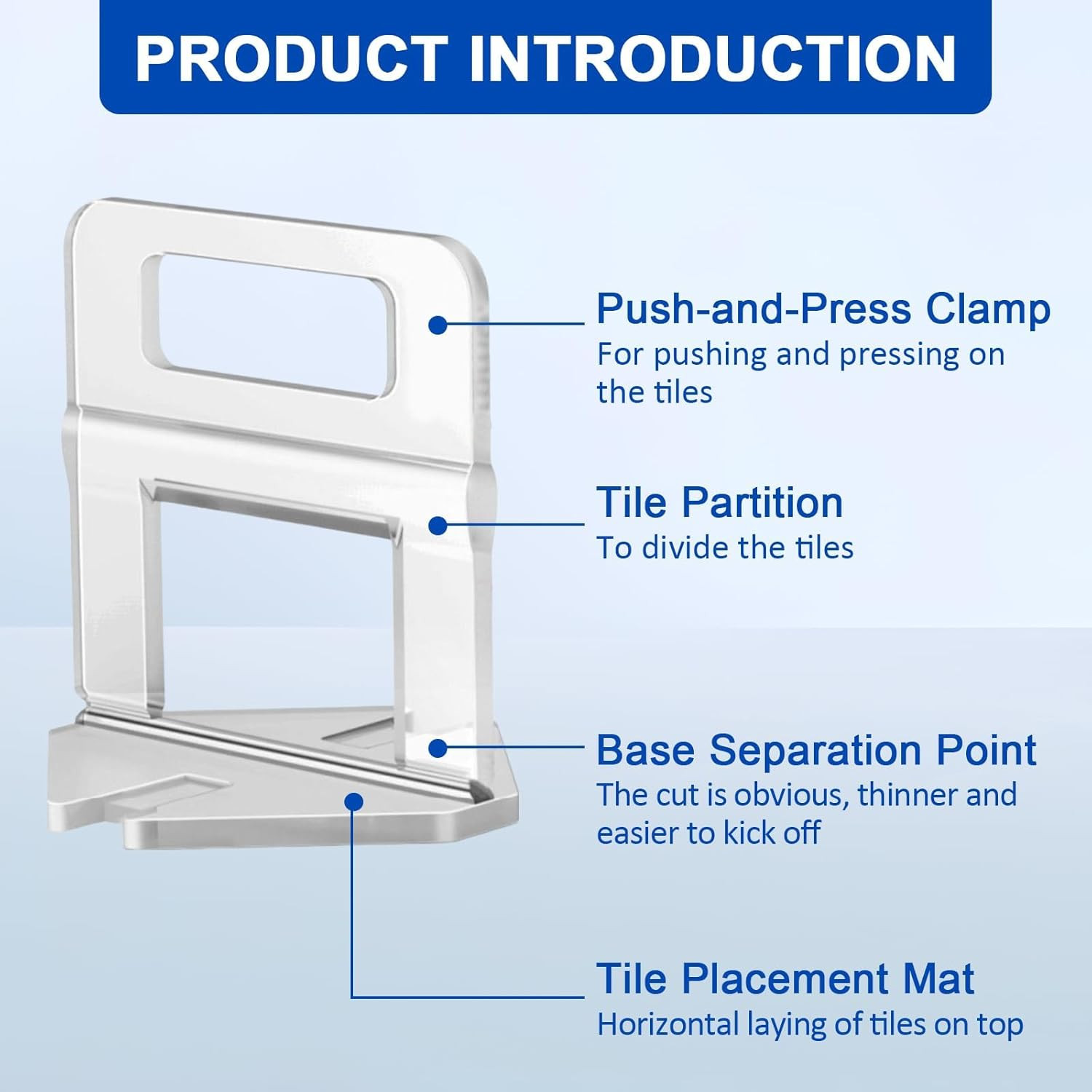 Tile Leveling System Clips – DIY 2400 Tiles Leveler Spacers – 1/16 Inch