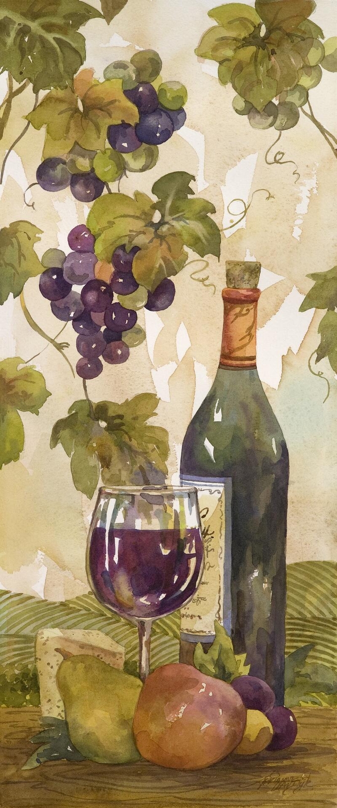 Ceramic Backsplash Tile Mural Wine Themed Kitchen – Red Wine – Jerianne Van Dijk