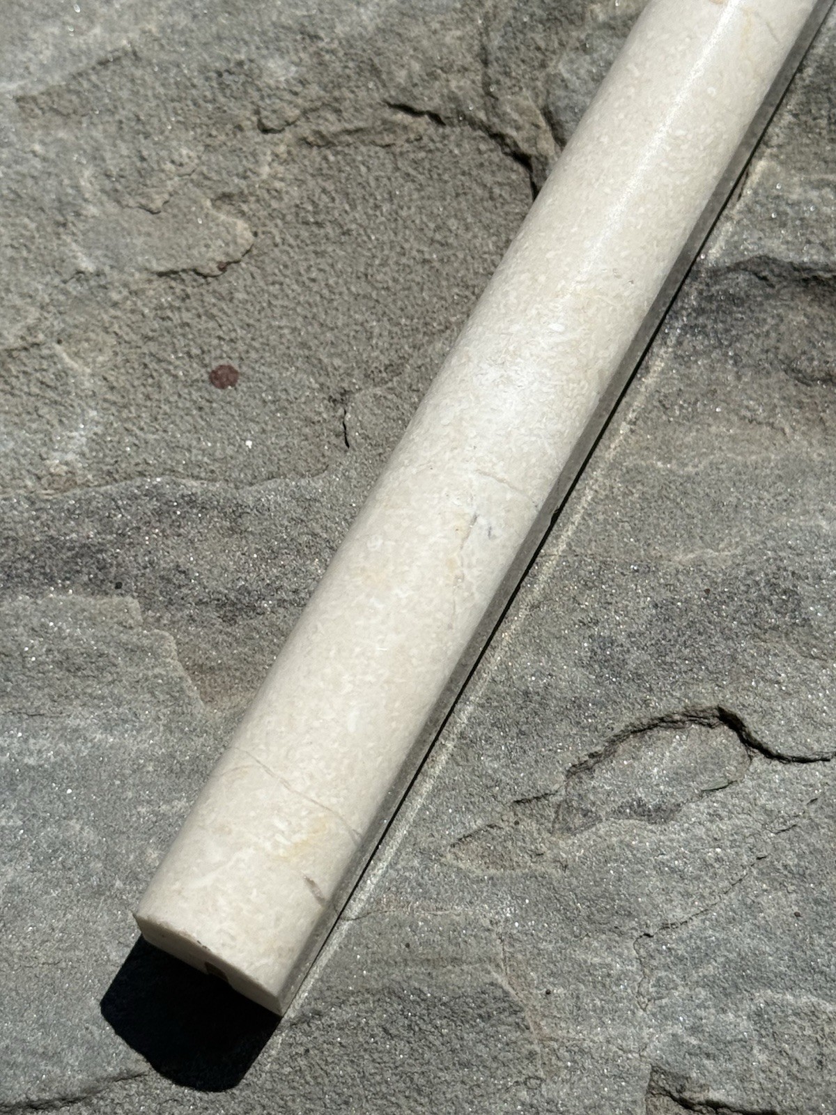 Travertine Pencil Trim Tile – Molding Rod with Groove – Natural Stone – Liner
