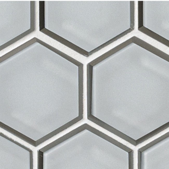 Ackland AKM-G-RI3X3BHX-CA Rivella – 11″ x 12″ Glass Geometric – Sage Edge