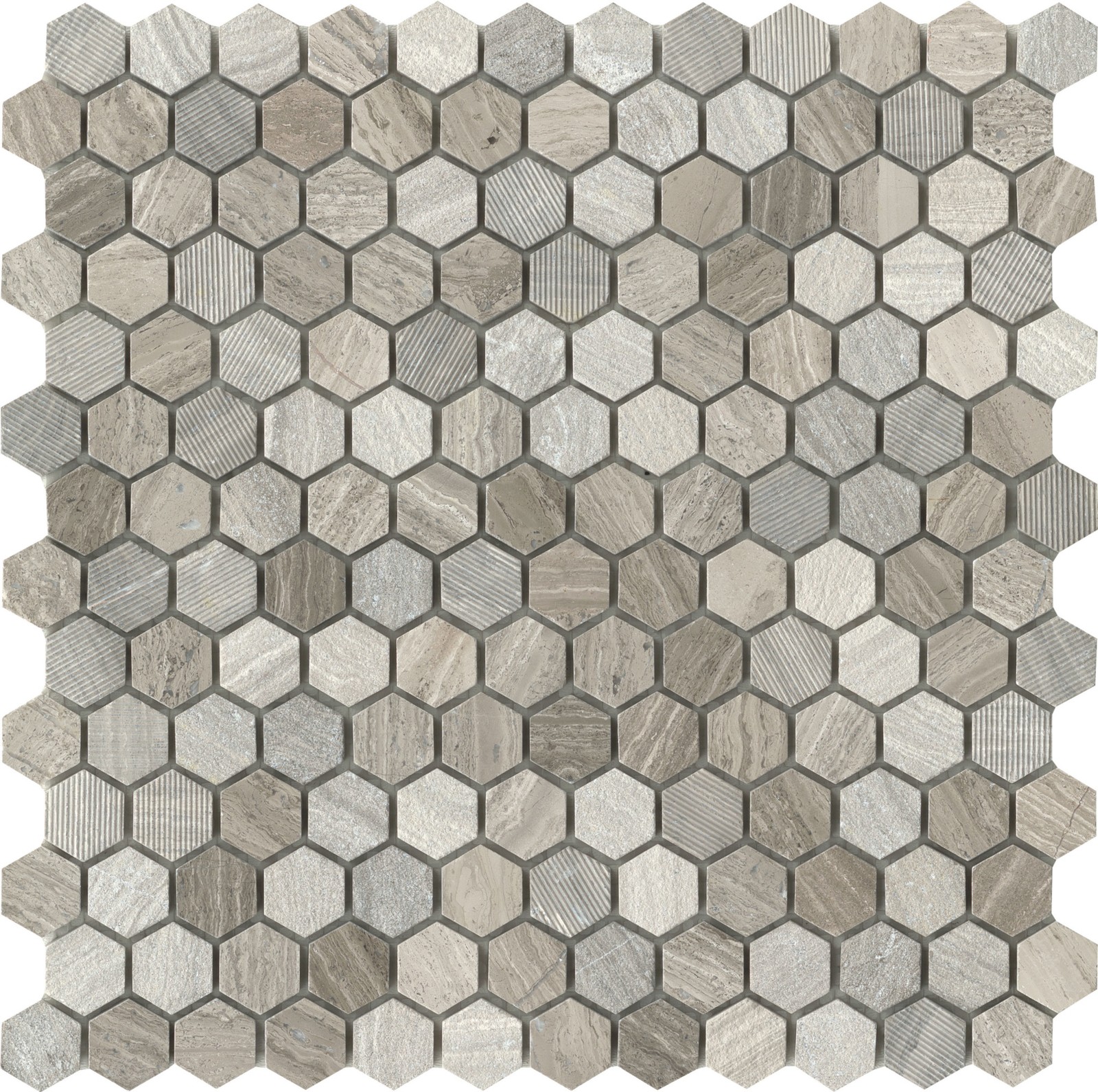 Emser Tile M05METR1212M1HV2 Marble – 12″ x 12″ Geometric Wall – Grey