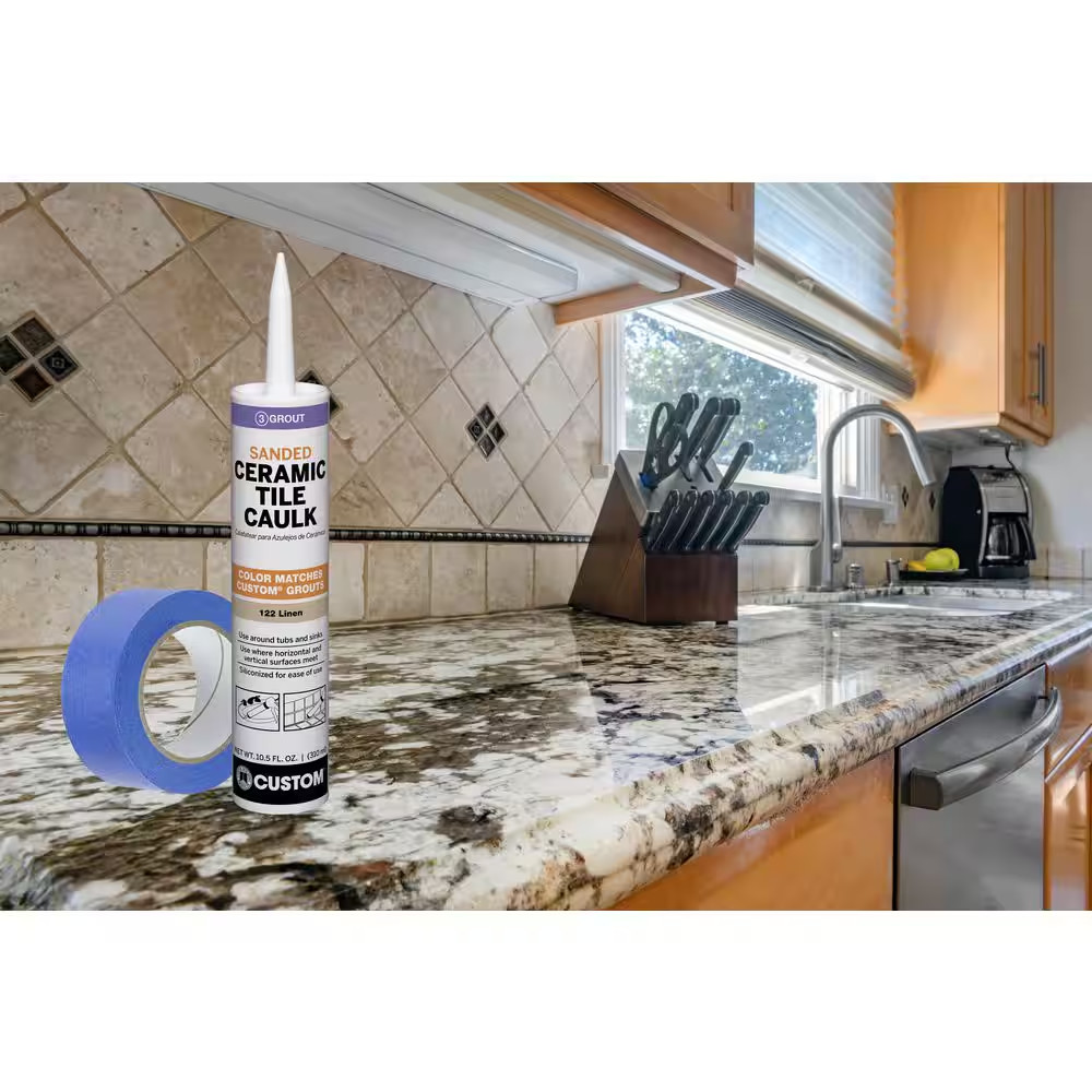 Polyblend #165 Delorean Gray 10.5 Oz. Sanded Ceramic Tile Caulk