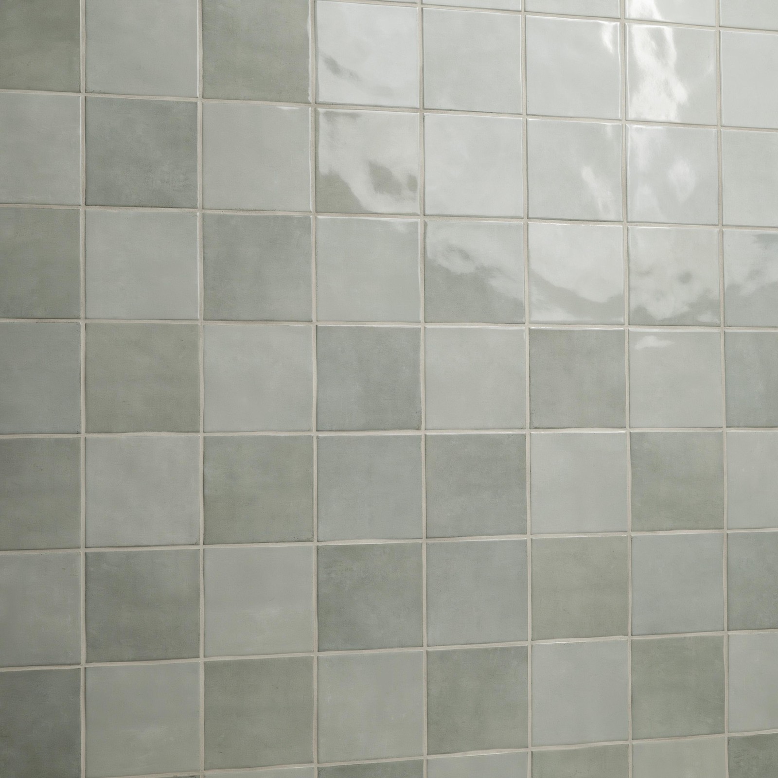 Ackland AKNPTHOK5X5G-CA Hoku – 5″ x 5″ Ceramic Square Wall Tile – – Sage