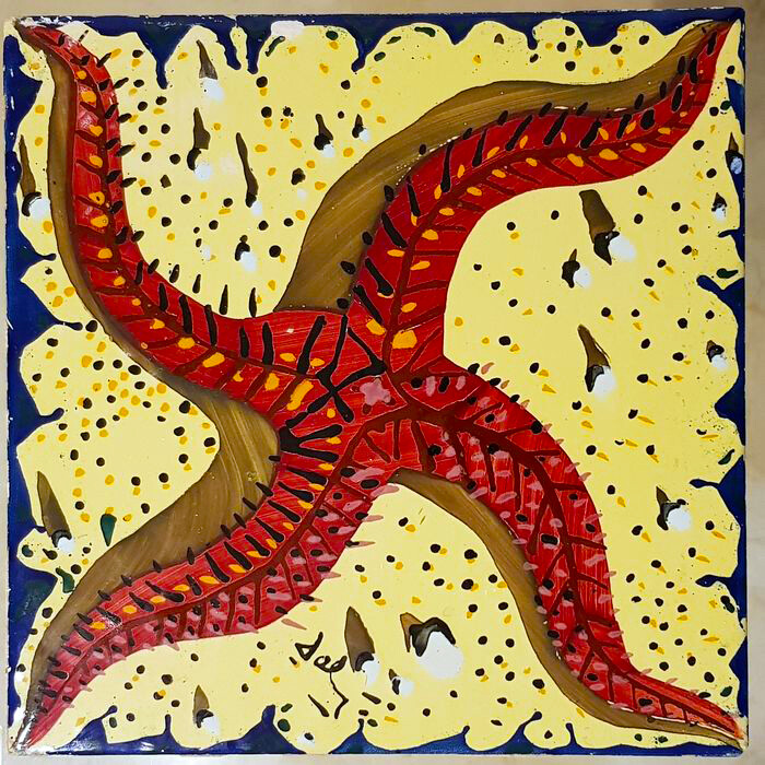 Ceramic Tile Salvador Dali Reproduction Vintage Rare Surrealism Azulejo Majolica