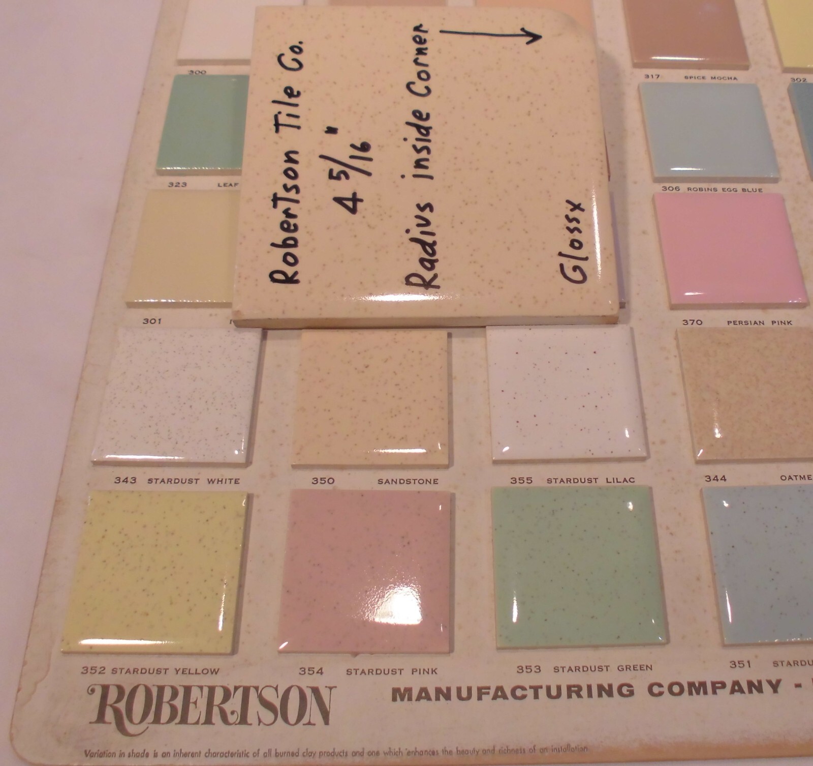 1 pc. Sandstone: Radius Bullnose Inside Corner Ceramic Tile: 4-3/8″ Robertson