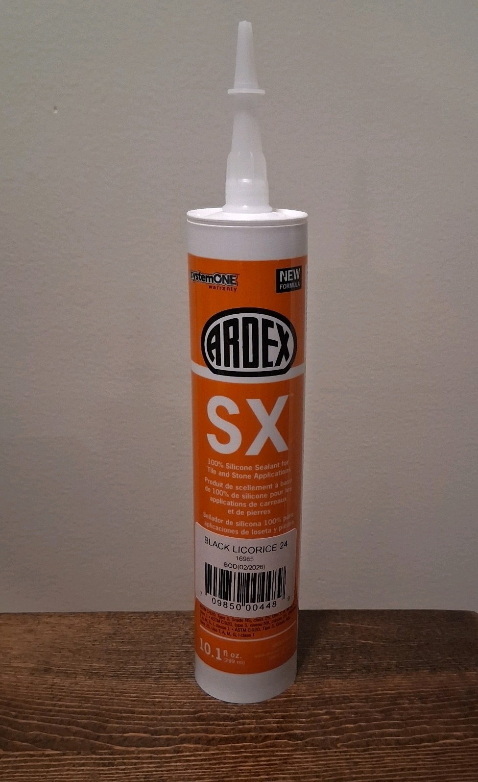 BLACK LICORICE , Ardex SX Silicone Sealant for Tile & Stone