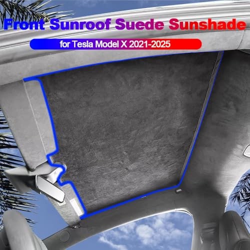 Windshield Sunshade Glass Roof Sun Shade Compatible Model X Windshield Sunshade