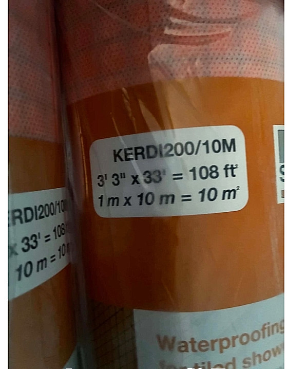 Schluter Systems Kerdi Waterproof Membrane KERDI20010M 108 SQ Ft, 3’3″ x 33′