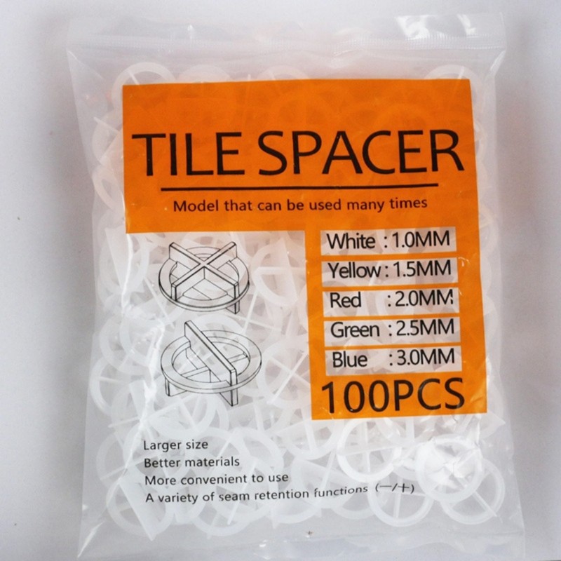 Economical Tile Spacers For Reliable Installation On Various Tile Surfaces 100pc