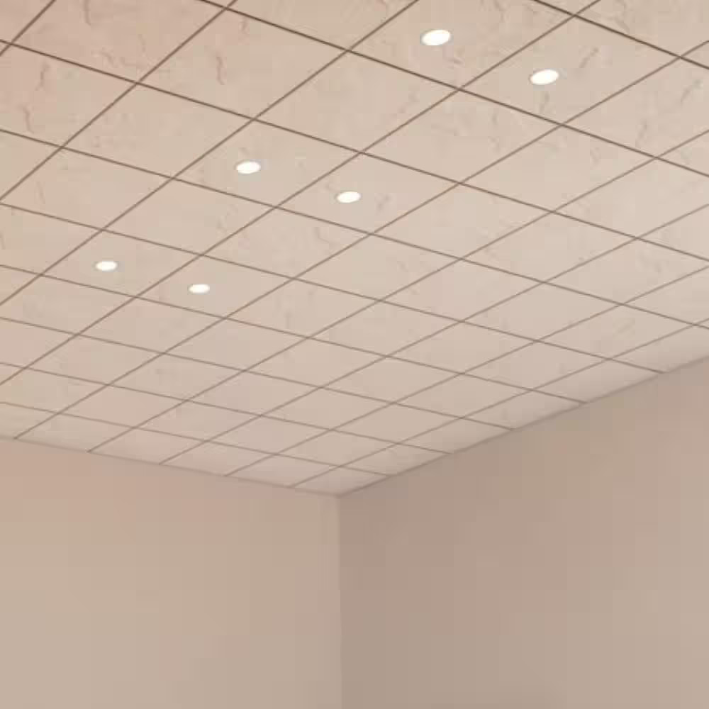 2 Ft. X 2 Ft. Sandrift White Fineline Edge Lay-In Ceiling Tile, Case of 8 (32. S