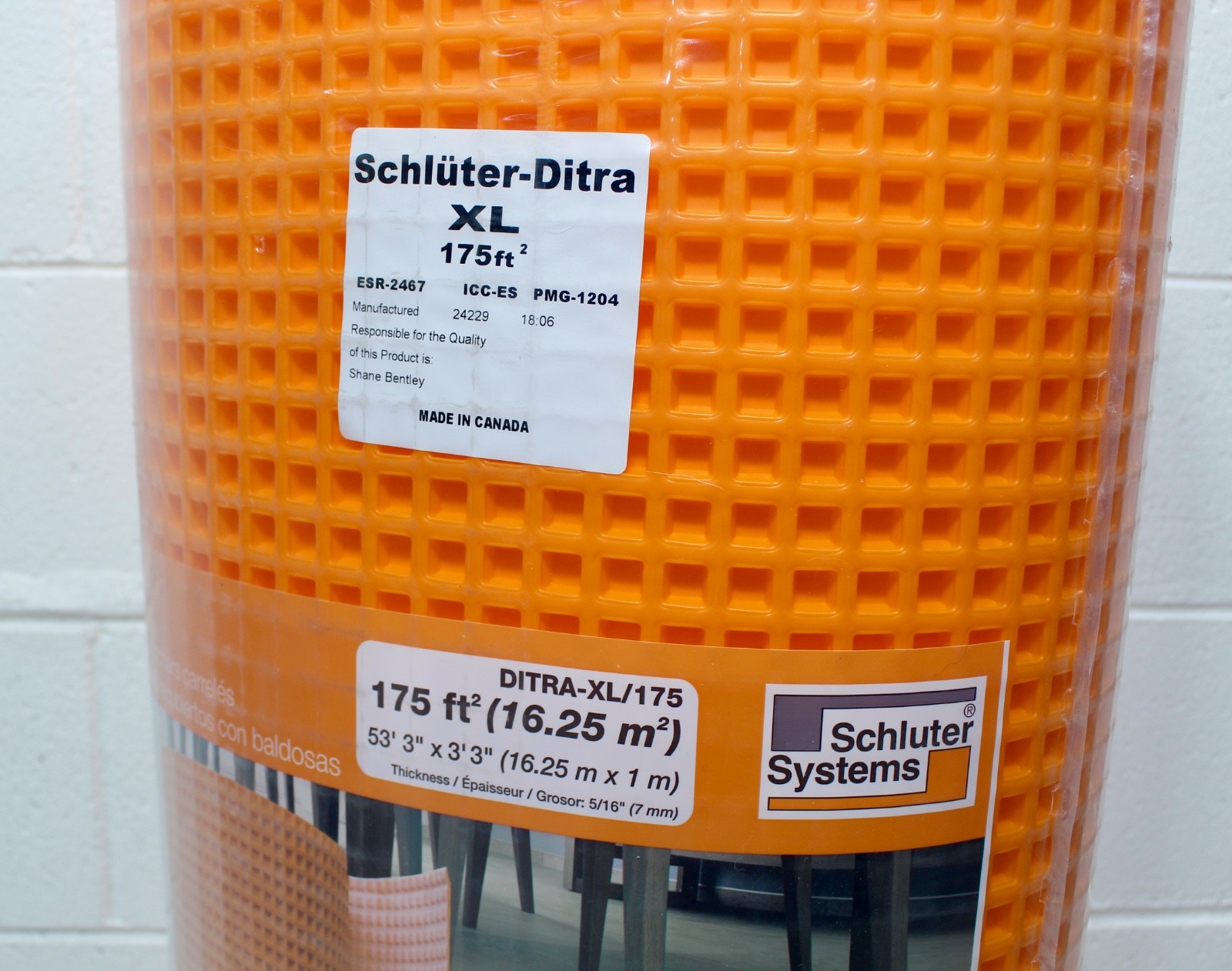 Schluter DITRA-XL Uncoupling Membrane – 3’3″ x 53′ 3″ 175 sq. ft., DITRA-XL175