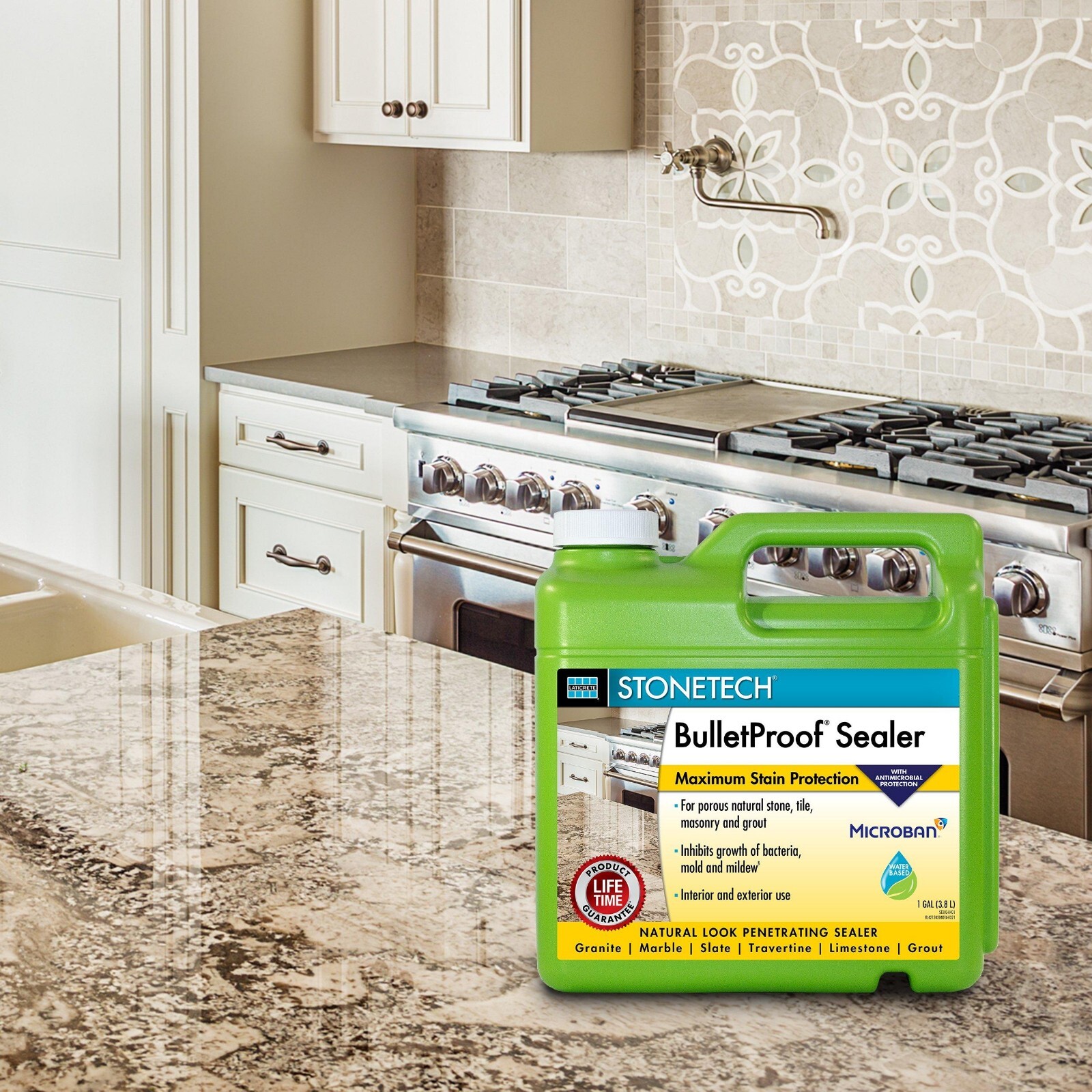 STONETECH BulletProof Sealer, 1 Gallon (3.8L) Bottle 1 Gallon, Clear