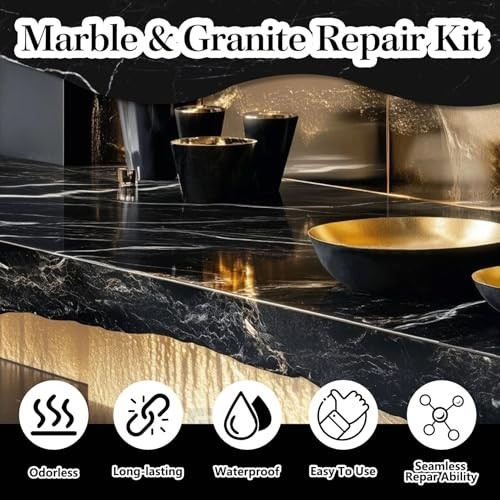 Quartz Countertop Repair Kit – Fix Chips, Cracks & Scratches on Marble, Tile & S