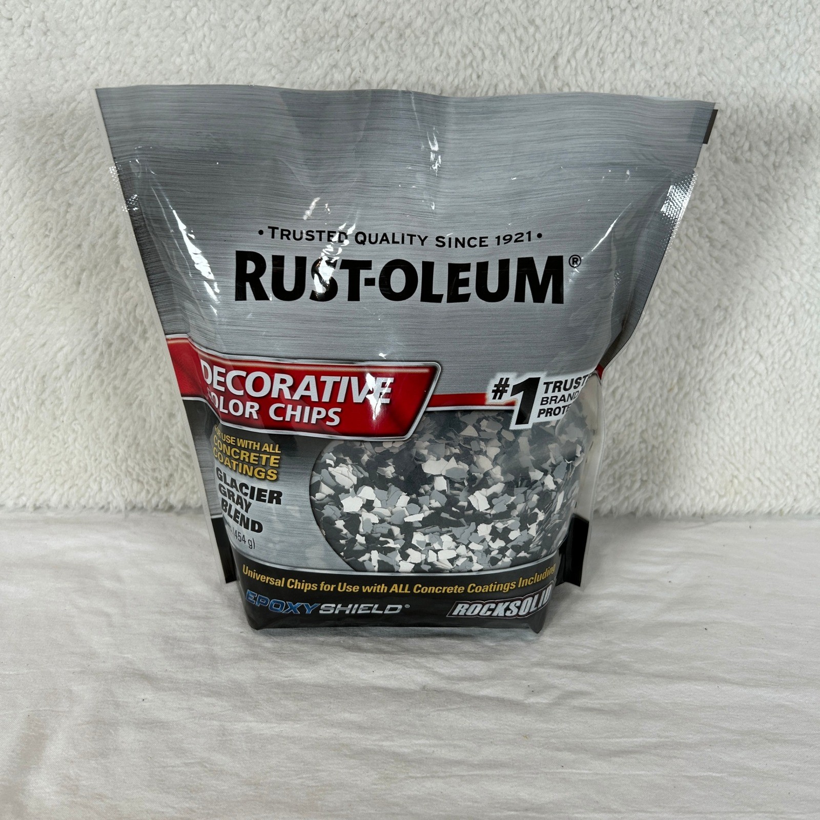 Rust-Oleum Decorative Color Chips 3 Bags Mocha & Glacier Gray Epoxy Floor Flakes