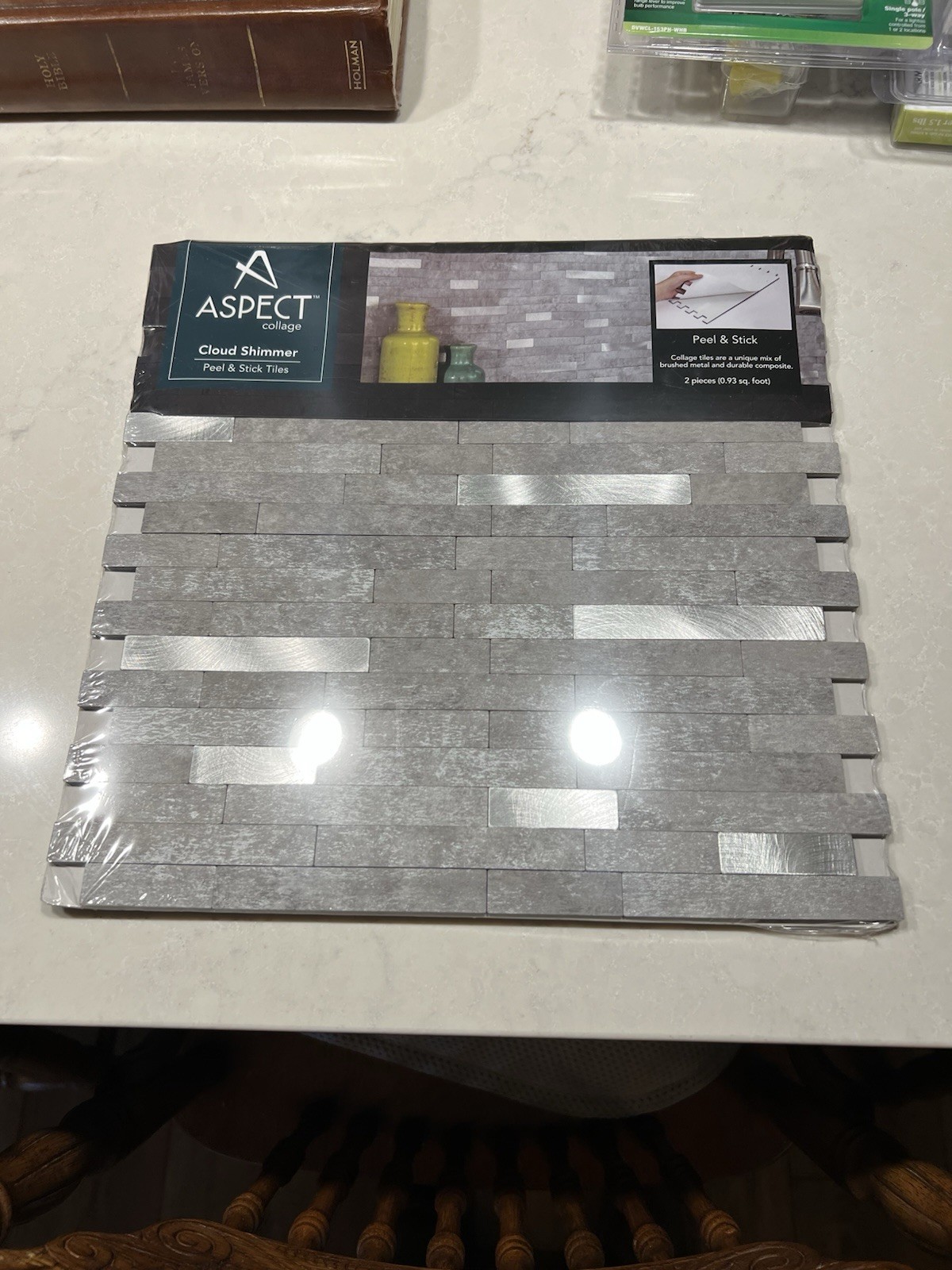 5-Aspect Metal And Composite Peel And Stick Backsplash Tiles AC0-04