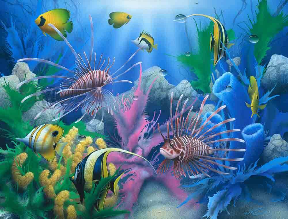 Lion Fish Accent & Decor Tile David Miller Undersea Art DMA2003AT