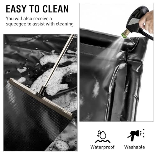 Garage Floor Mat, (7’9″ x 18″) Under Car Waterproof Containment Mats, Oil Mat