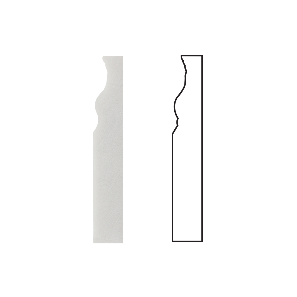 Carrara White Italian (Bianco Carrara) Marble Baseboard Trim Molding