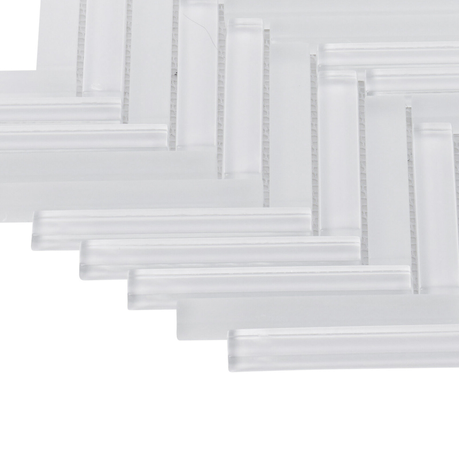 White Crystal Glass Herringbone Mosaic Tile Kitchen Bathroom Wall Backsplash