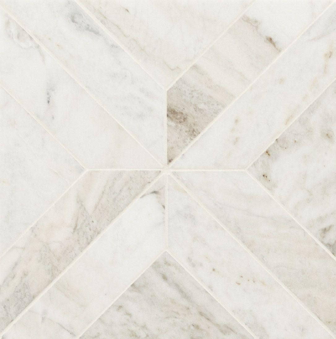 Ackland AKM-S-12X12EYH-CA 12″ x 12″ Marble Geometric Floor and – Castella de