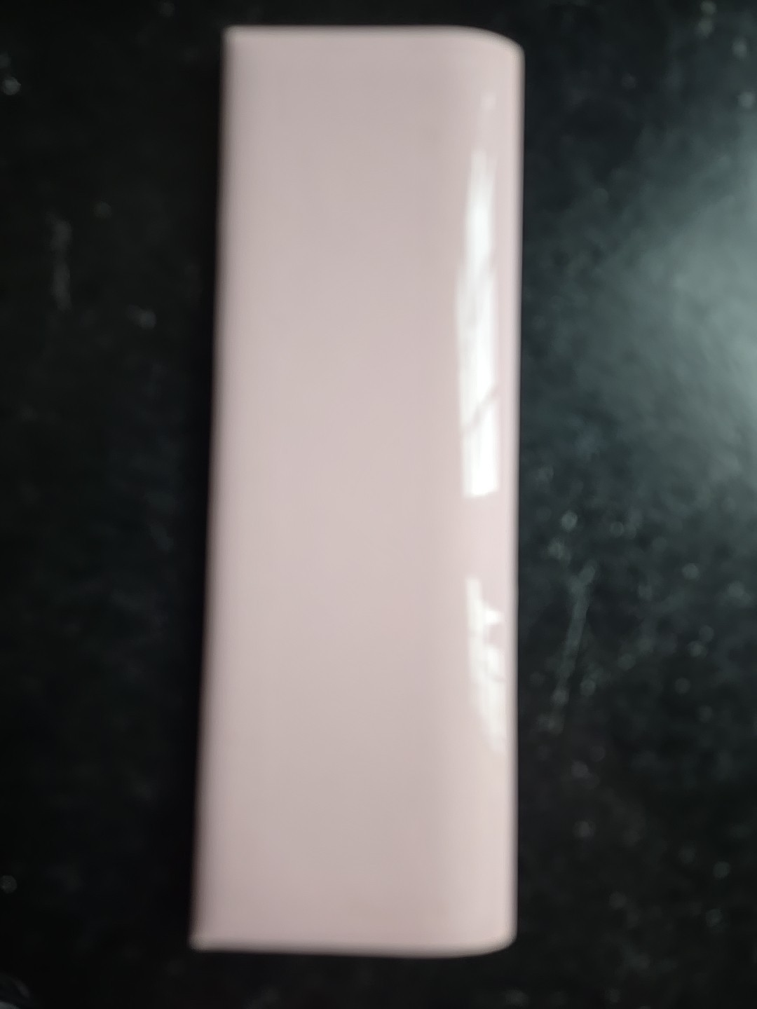 Vintage 6 1/8″ X 2″ Light Pink Flat Bullnose Trim Tile NOS Probably Robertson
