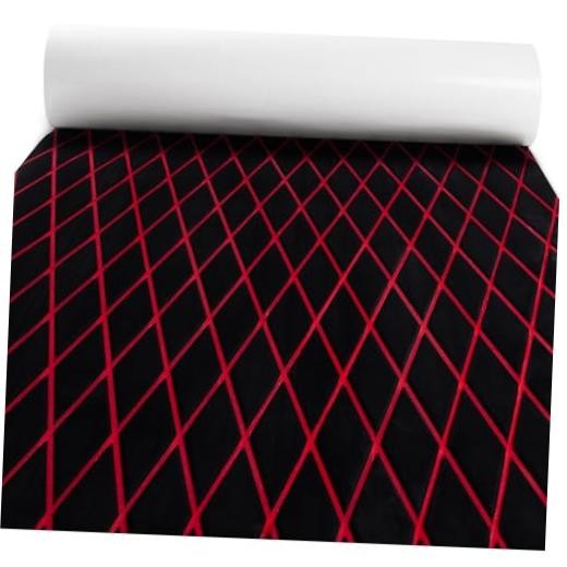 Boat Flooring – EVA Foam Boat Decking – 94″ x 15.7″ Black With Red Lines