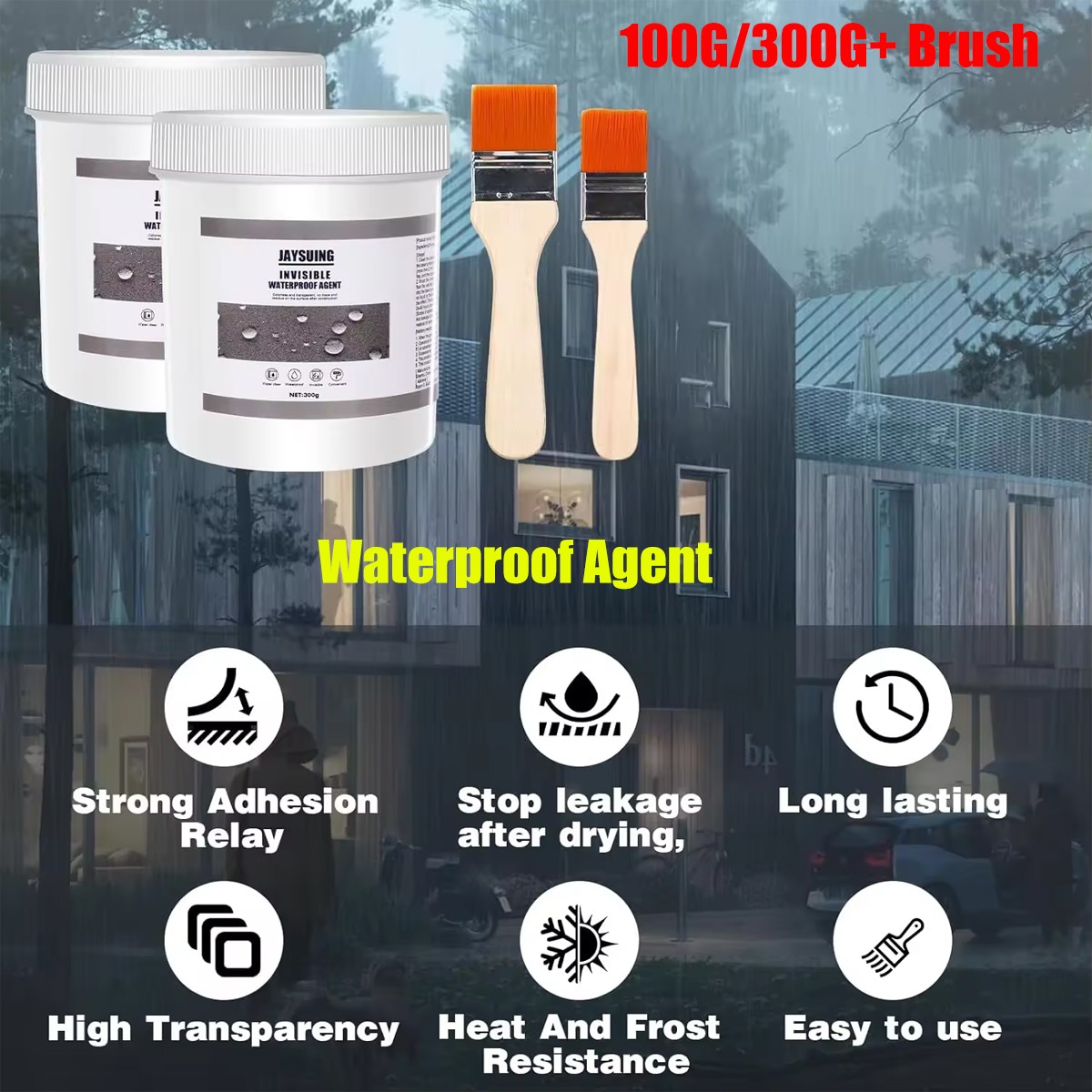 JaySuing Invisible Waterproof Agent Transparent Insulating Sealant – 100/300G