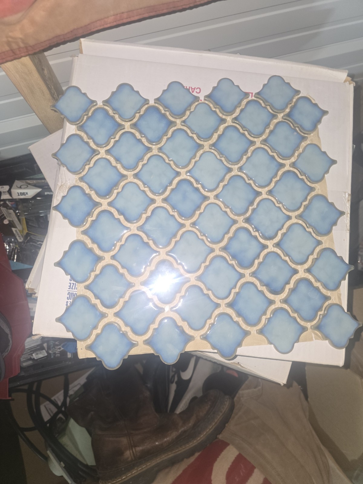 Coral Blue Mosaic Tile By Lantern Series