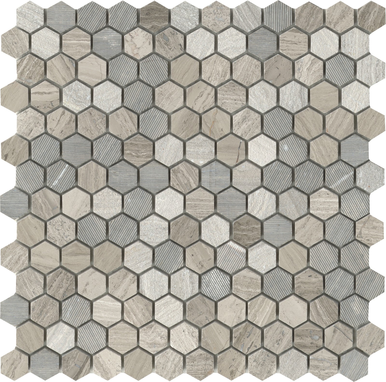 Emser Tile M05METR1212M1HV2 Marble – 12″ x 12″ Geometric Wall – Grey
