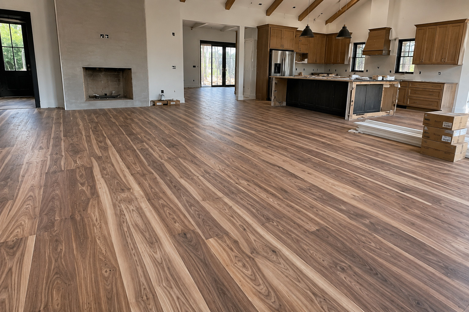 7″ Walnut Engineered Hardwood Flooring – 5/8″ Thick – Unfinished