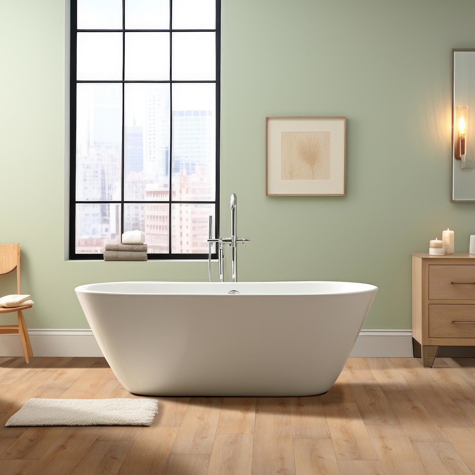 Ackland AKVRC9X48-8022-CA Grovehaven 9″ x 48″ Embossed Vinyl – Frosty Fir