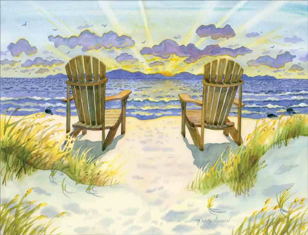 Seascape Accent & Decor Tile Robin Wethe Altman Coastal Art RWA019AT