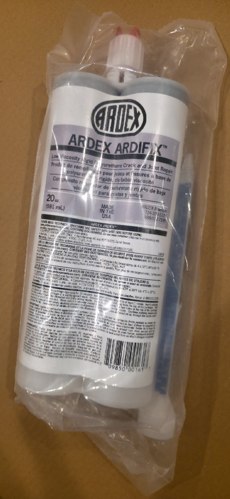 Ardex ARDIFIX, Low Viscosity Rigid Polyurethane Crack and Joint Repair, 20 oz