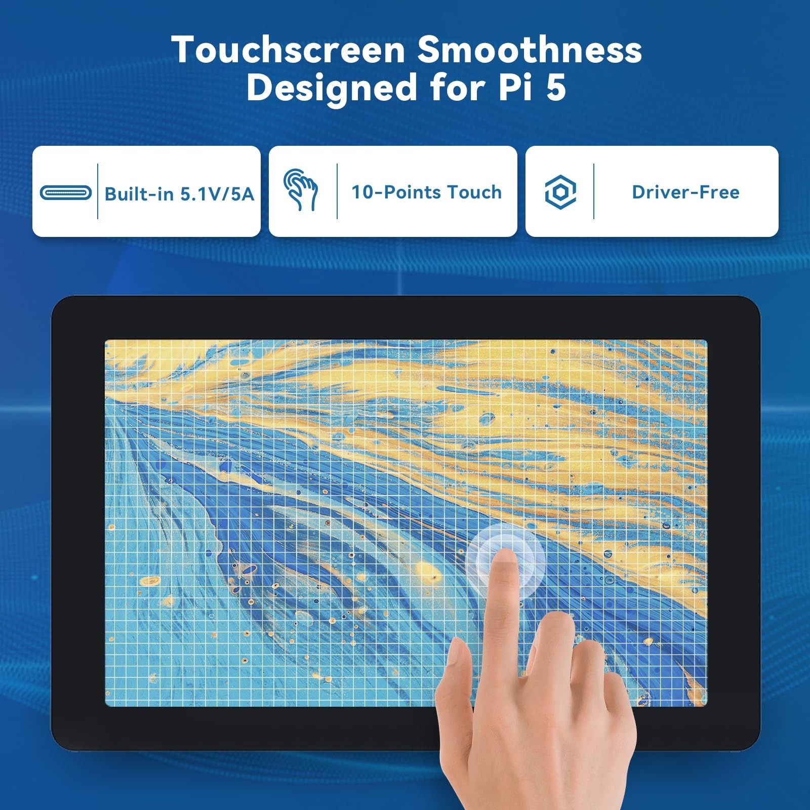 SunFounder Latest 10 Inch DIY Touch Screen All-in-One Solution for Raspberry …