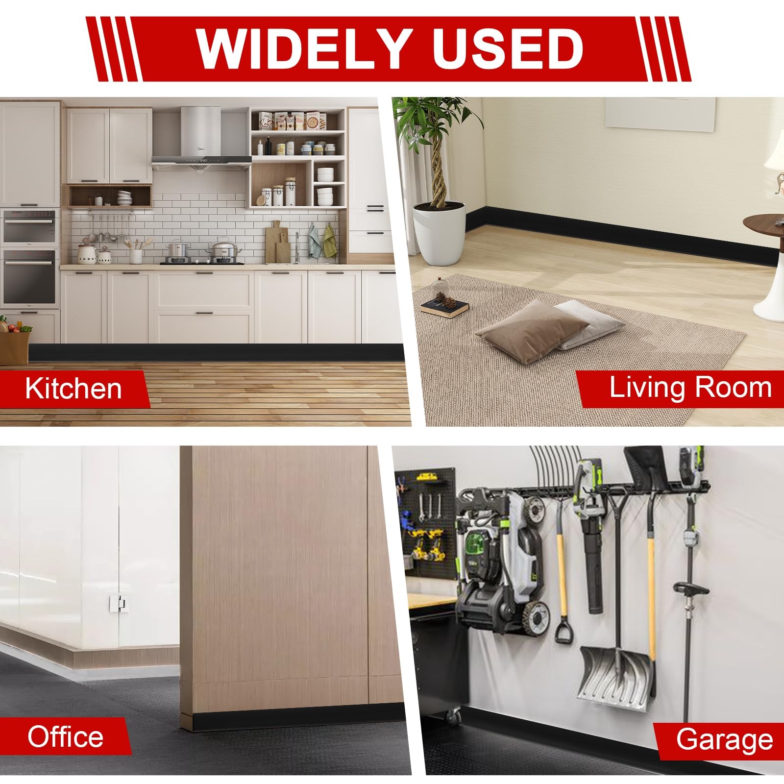 Vinyl Baseboard Molding Vinyl Wall Base Trim 4 Inch Flexible Rubber