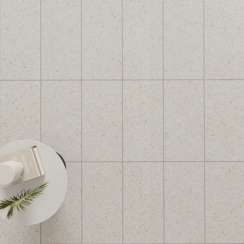 Spanish Pureform Terrazzo 12 In. X 24 In. X 9Mm Porcelain Floor and Wall Tile Ca