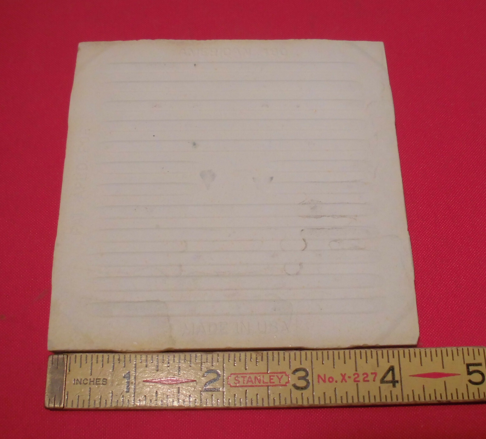 1 pc. 4-1/4″ Ceramic Tile *Autumn Gold* Scored 9ths: Crystalline, American Olean